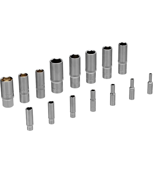 Набор инструментов Denzel 1/2', 1/4', CrV, S2, пластиковый кейс, 194 предмета