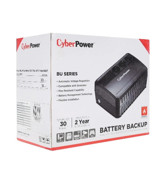 Источник бесперебойного питания CyberPower BU725E/725 ВА/390 Вт/3 х CEE 7 (евророзетка)
