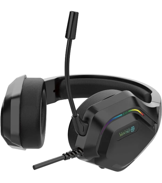 Гарнитура Oklick HS-L600G чёрный, проводная, USB, подсветка