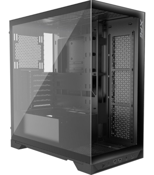 Компьютерный корпус XPG INVADER X черный (INVADERXMTWOF-BKCWW) Mid-Tower, Micro-ATX, Mini-ITX, Standard-ATX, USB 3.2 Gen2 Type-A, USB 3.2 Gen2 Type-C