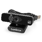 Веб-камера ExeGate Stream C958 2K 2560x1440, 30 кадр/с, USB Type-A, микрофон (шумоподавление), автоматическая фокусировка, шторка приватности, универсальное крепление, фото 1