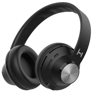 Беспроводные/проводные наушники Harper HB-412 черный, накладные, Bluetooth + проводной, до 8 ч