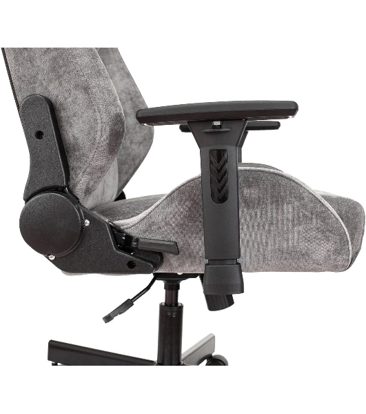 Кресло Бюрократ Knight N1 Fabric серый, ткань, 120 кг, механизм качания