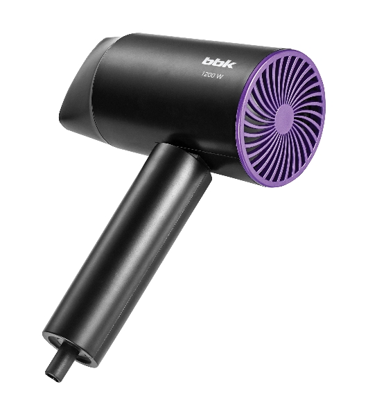 Фен BBK BHD1202 черный, 1200 Вт, компактный