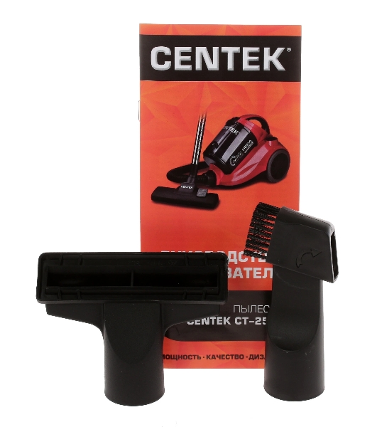 Пылесос Centek CT-2530 красный/черный, 400/2300 Вт, уборка сухая, пылесборник контейнер 2 л