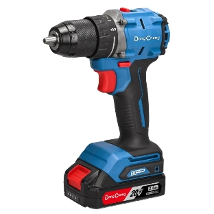 Дрель-шуруповерт DongCheng DCJZ2060, 20 В, 2 Ач, 60 Нм, бесщеточный