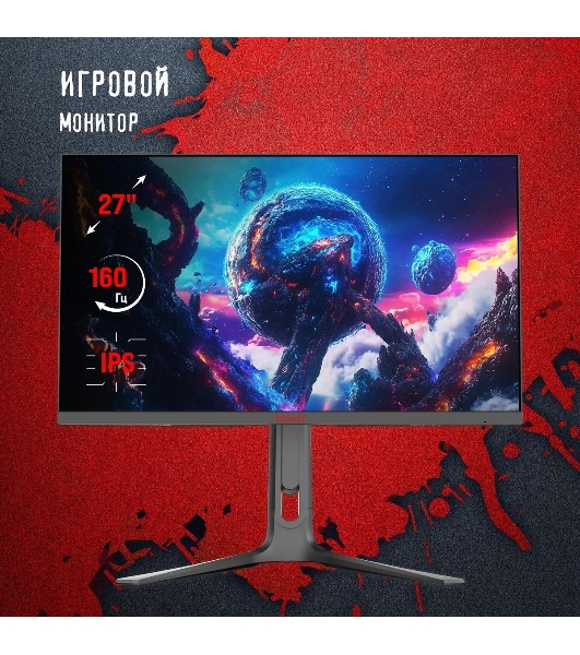 Монитор 27' Bloody MN272U IPS 3840x2160, 160 Гц, 1мс, 16:9, 400 кд/м2, 2xHDMI,2хDP, черный