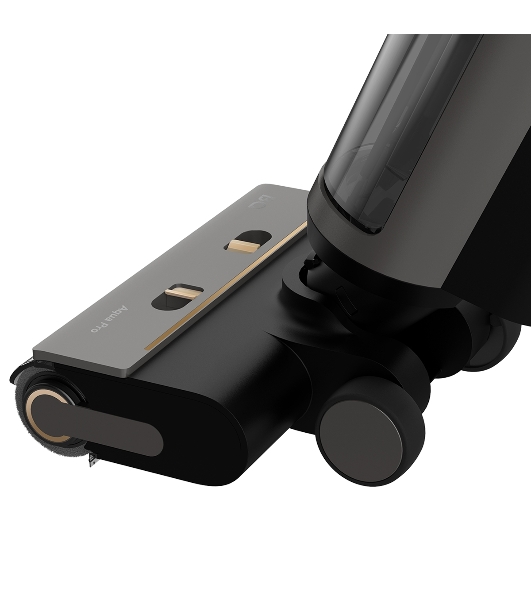 Пылесос вертикальный BQ VCA1006W Aqua Pro серый, питание от аккумулятора, 90 Вт, уборка суxая/влажная, пылесборник 0.75 л