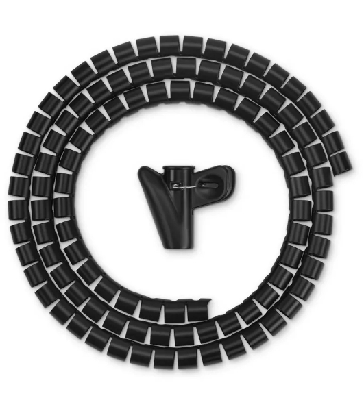 Кабельный органайзер Buro Spiral Hose 15x1500мм черный