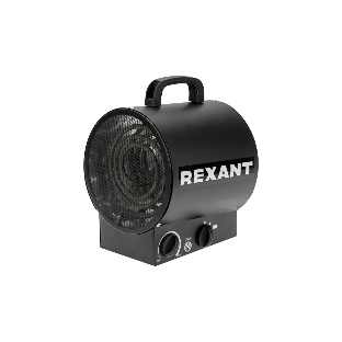 Пушка тепловая электрическая Rexant круглая, прямоугольная подставка, ТЭН, 3кВт