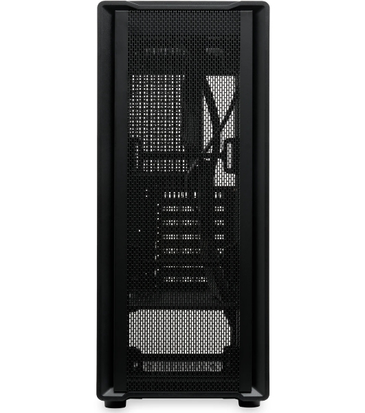 Компьютерный корпус без блока питания HSPD M530, Mesh Mid Tower, Black, TG, 0.4 SPCC, no fans ATX, mATX, mITX 155/290/200mm 2x2.5', 2x3.5', 7xPCI 1xUSB-A 3.0, 2xUSB-A 1.0 335x193x445mm