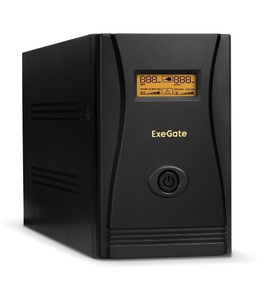 Источник бесперебойного питания ExeGate SpecialPro Smart LLB-2000.LCD.AVR.EURO.RJ/2000 ВА/1200 Вт/4xCEE 7 (евророзетка)