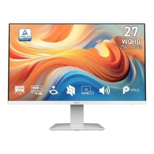 Монитор MSI 27' Pro MP273QW E14 белый IPS LED 4ms 16:9 HDMI M/M матовая 1500:1 300cd 178гр/178гр 2560x1440 144Hz DP Quad HD 2K (1440p) 3.95кг
