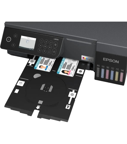МФУ струйное Epson EcoTank L8100 (C11CK94***), A4, цветной, печ. до 8 стр/мин., 5760 x 1440 dpi (печ.), 1200x4800dpi (скан.), USB, Wi-Fi