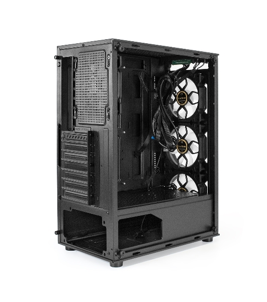 Компьютерный корпус Miditower ExeGate i3 BASE-NPX500 (ATX, БП 500NPX с вент. 12 см, с окном, 1*USB+1*USB 3.0, аудио, 4 вент. 12см с RGb подсветкой)