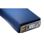 Портативный аккумулятор OLMIO QS-30, 30000mAh, 22.5W, QuickCharge3.0/PowerDelivery, LCD, темно-синий, фото3