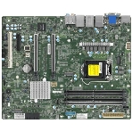 Материнская плата Supermicro MBD-X12SCA-F-B W-1200 CPU, 4 DIMM slots, Intel W480 controller for 4 SATA3 (6 Gbps) ports, RAID 0,1,5,10, 1 PCIe 3.0 x4, 2 PCIe 3.0 x16 slots, bulk, фото 1
