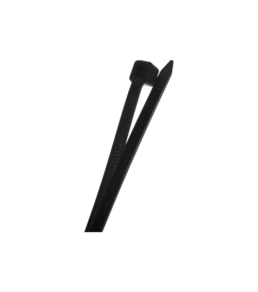 Нейлоновые стяжки Fortisflex КСС 4х370 черный 100 штук