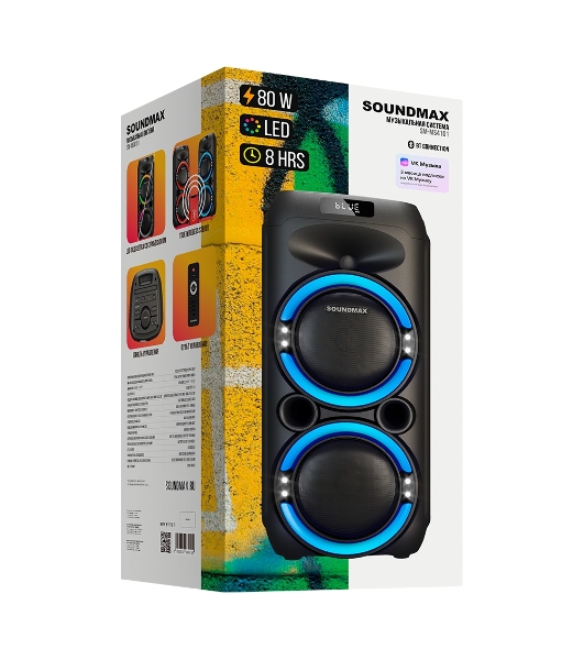 Портативная колонка Soundmax SM-MS4101 черный