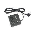 Бытовой удлинитель PowerCube, 2 р с/з вык.,3USB, 3500 Вт, 16А, 1.9 м, 3x1,0 черный квадрат PC-1B-2M, фото4