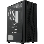 Компьютерный корпус без блока питания HSPD M530, Mesh Mid Tower, Black, TG, 0.4 SPCC, no fans ATX, mATX, mITX 155/290/200mm 2x2.5', 2x3.5', 7xPCI 1xUSB-A 3.0, 2xUSB-A 1.0 335x193x445mm, фото 1