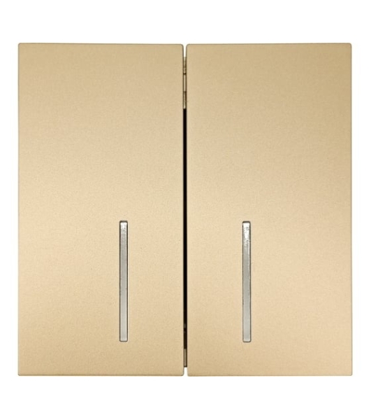 Выключатель LEZARD 704-3688-112QC 2-кл. с индик. СП ZIMA IP20 10А безвинт. зажим, зол.