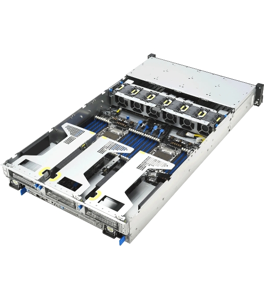 Серверная платформа ASUS RS720-E12-RS8G, 2U, 2x LGA 4710, 32x DDR5 6400, 8 x 2.5' hsb 8x SATA/SAS*/NVMe, 8x PCIe slots* + 2x OCP3.0*, 2x m.2 2280/2260, no LAN, 1+1 3200W