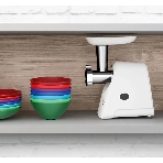 Мясорубка электрическая Bosch MFW2510W белый, 1500 Вт, 1.7 кг/мин, защита от перегрузки, насадки - 3, фото2