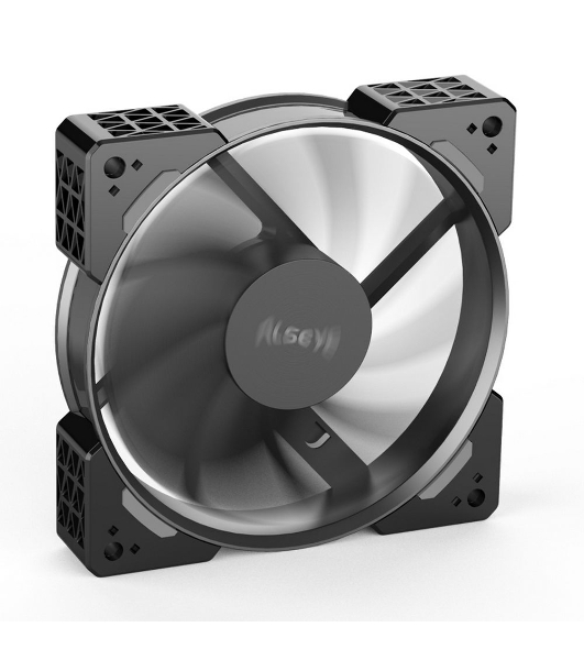 Вентилятор для корпуса Alseye N12-B черный, 120 мм, 1800 об/мин, 37.8 дБ, 4 pin