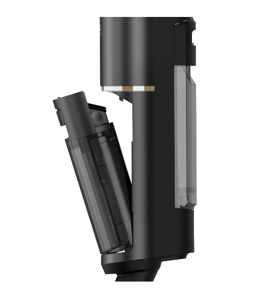 Пылесос вертикальный BQ VCA1006W Aqua Pro серый, питание от аккумулятора, 90 Вт, уборка суxая/влажная, пылесборник 0.75 л