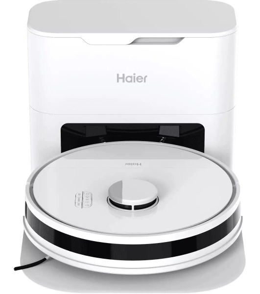 Робот-пылесос Haier HSR Pro R2 белый, 2600 мAч Li-Ion, уборка сухая/влажная, пылесборник контейнер 0.3 л (в компл.:4мешка)