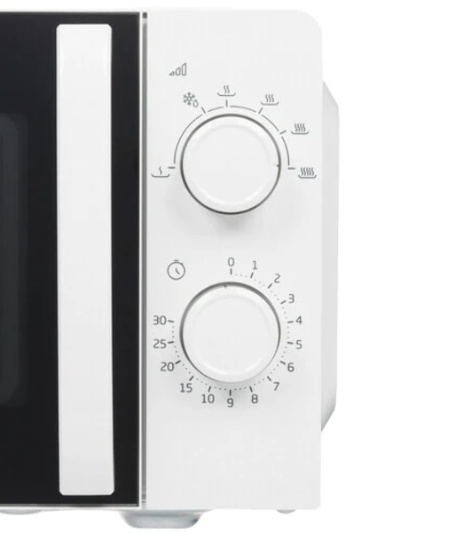 Микроволновая печь Beko SOLO MOC20100W1 белый, 20 л, 700 Вт, переключатели - поворотный механизм