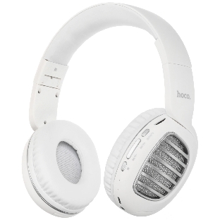 Беспроводные/проводные наушники Hoco W23 BRILLIANT белый, накладные, Bluetooth + проводной, до 8 ч