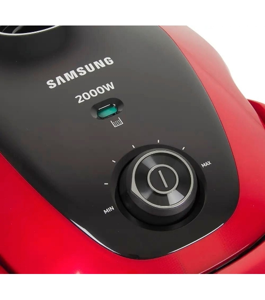 Пылесос Samsung VC20M257AWR красный, 460/2000 Вт, уборка сухая, пылесборник мешок 2.5 л