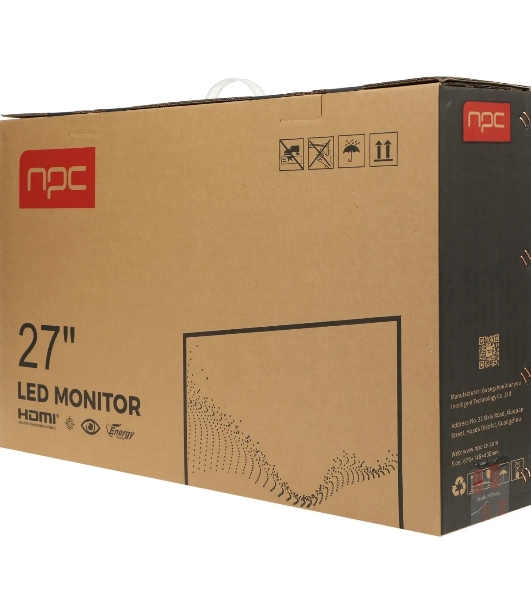 Монитор NPC MZ2704 27' IPS 2560x1440, 100 Гц, 5 мс, 16:9, 250 кд/м2, 1хHDMI, 1хDP, USB, 1x3.5 мм, черный