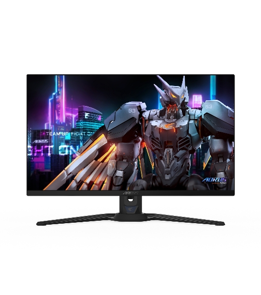 Монитор 27' Gigabyte AORUS FO27Q5P EK QD-OLED 2560x1440, 500 Гц, 0.03 мс, 16:9, 300 кд/м² (пиковая 1000 кд/м²), DisplayHDR True Black 500, HDMI 2.1, DP 2.1, MiniDP 2.1, USB-C (18 Вт), USB Hub (3x USB 3.2), 3.5 Jack, динамики (2x5 Вт), черный