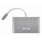 Кабель-адаптер USB3.1 Type-CM-->HDMI+USB3.0+RJ45+PD charging VCOM, фото3