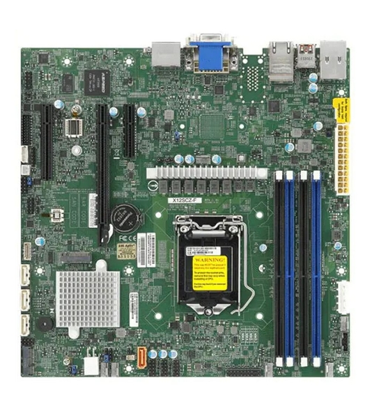Материнская плата Supermicro X12SCZ-F-B Socket LGA1200 Intel W480E 4DDR4 ECC/DDR4 MicroATX