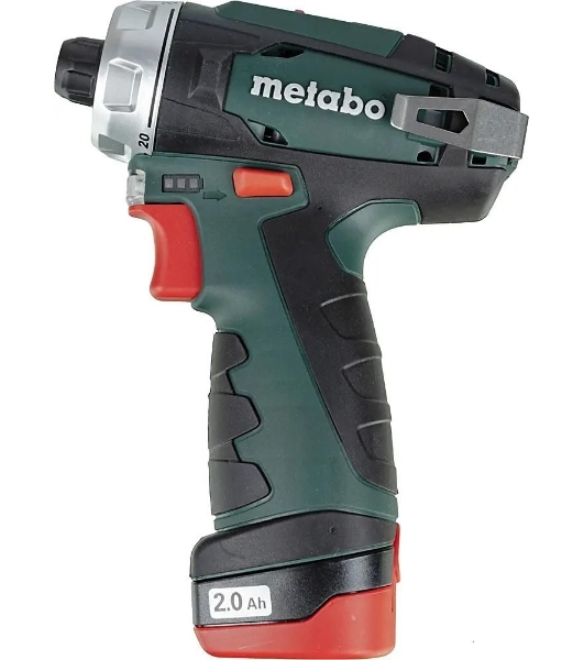 Дрель-шуруповерт Metabo PowerMaxx BS, 12 В, 2 Ач, 34 Нм, щеточный