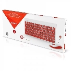 Комплект клавиатура+мышь Smartbuy 220349AG беспроводной, USB, 1600 DPI, белый/красный, фото2
