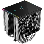 Кулер для процессора DEEPCOOL AK620 DIGITAL SE LGA20XX/1700/1200/115X/AM5/AM4 (9шт/кор, TDP 260W, PWM, DUAL Fan 120мм, 6 тепл. трубок, ARGb, черный) RET (R-AK620-BKADMN-GJD), фото5
