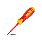 Диэлектрическая крестовая отвертка Deli DL513060 PH0х60 мм сталь Cr-V, сертификат VDE для работ под напряжением до 1000 В, фото 1