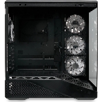 Компьютерный корпус без блока питания HSPD F711-TGbK-ARGB, Panoramic Full Tower, черный, TG, 0.7 SPCC, 4x120мм ARGB ATX, mATX, mITX 190/420/280мм 2x2.5', 2x3.5', 7xPCI 1xUSB-A 3.0, 1xUSB-C 445x235x475мм, фото5