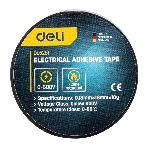 Изолента Deli DL5261 0,13 мм х 18 мм х 10 м Уровень напряжения: менее 600 В. Температурный рейтинг: 0-80. ПВХ., фото 1