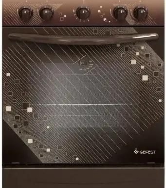 Плита газовая Gefest ПГ 5100 0018 коричневый, конфорок 4 шт, духовка 52 л, 50 см x 85 см x 58.5 см