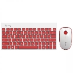 Комплект клавиатура+мышь Smartbuy 220349AG беспроводной, USB, 1600 DPI, белый/красный, фото 1