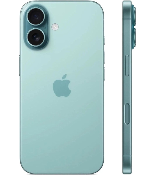 Смартфон Apple iPhone 16 A3287, 8/128Gb, бирюзовый