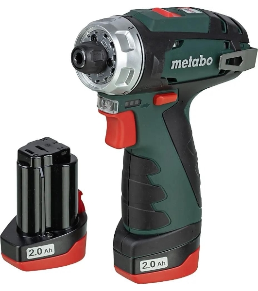 Дрель-шуруповерт Metabo PowerMaxx BS, 12 В, 2 Ач, 34 Нм, щеточный