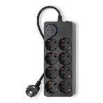 Сетевой фильтр Ippon BK-8-EU-3-10-B 3 м, 8 розеток, черный, коробка, фото2