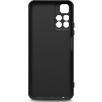 Чехол (клип-кейс) BORASCO Silicone Case, для Xiaomi Poco M4 Pro, черный (матовый) 70106, фото3